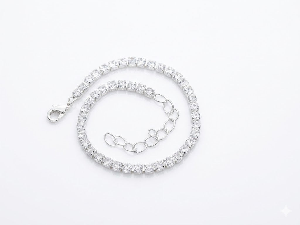 Pulseira Riviera Clássica Cravejada com Zircônias