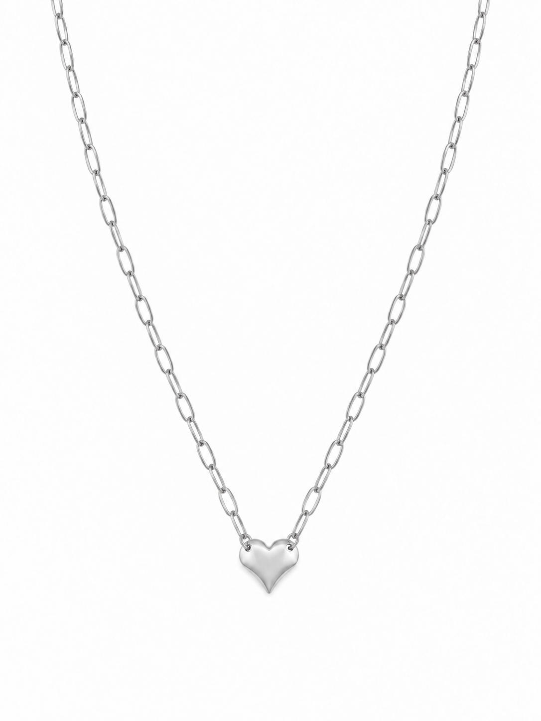 Colar Choker Elos Cartier com Pingente Coração Abaulado