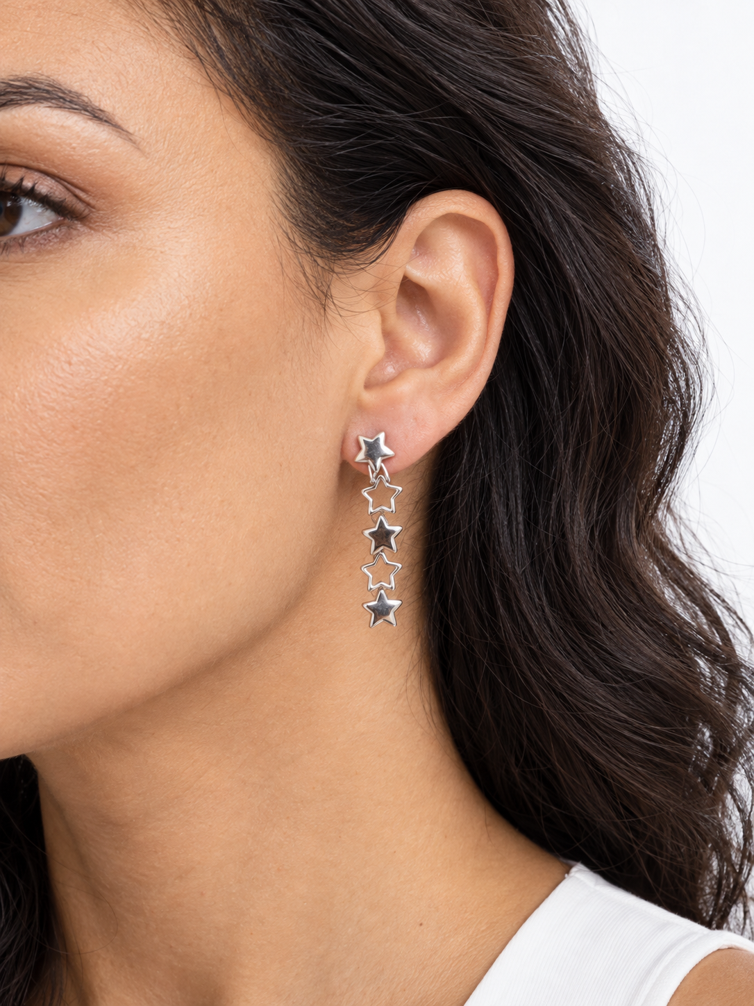 Brinco Ear Cuff Constelação de Estrelas Anatômico