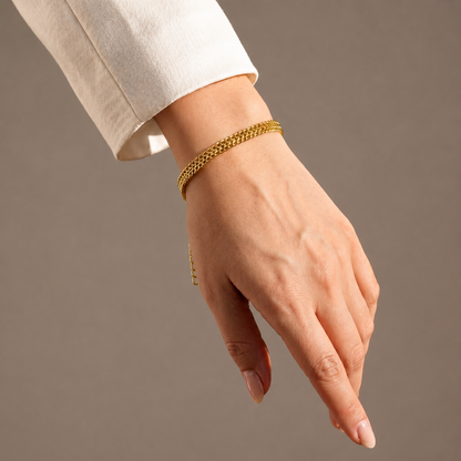 Pulseira Malha Fita Tubular Maleável