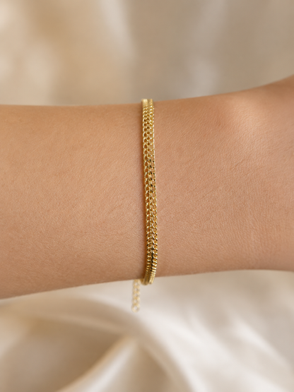 Pulseira Malha Fita Tubular Maleável