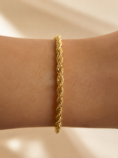 Pulseira Cordão Baiano Médio Torcido