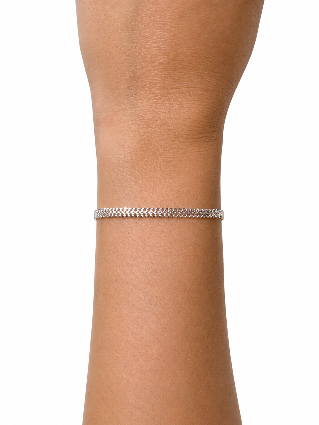 Pulseira Malha Fita Tubular Maleável