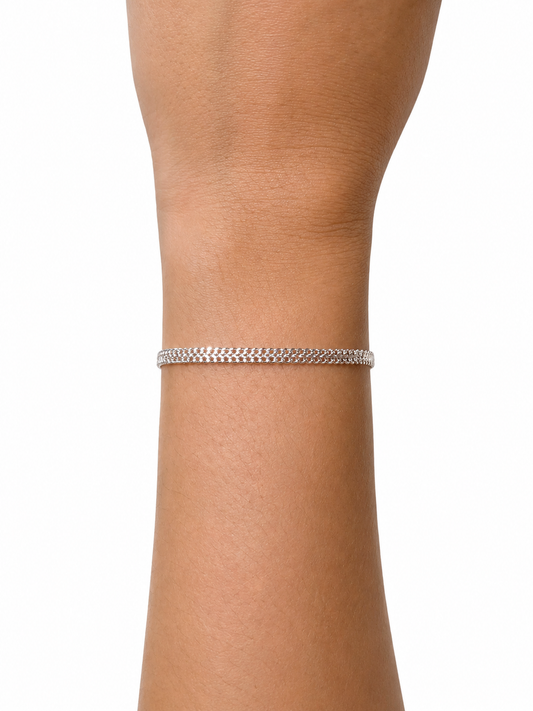 Pulseira Malha Fita Tubular Maleável