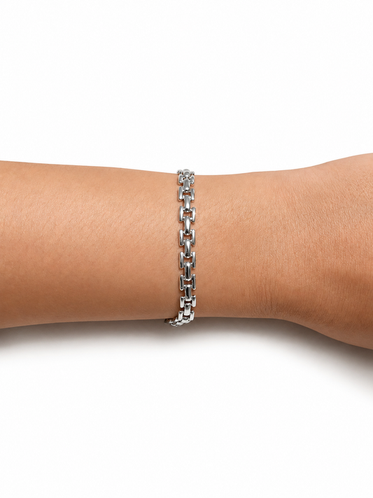 Pulseira Elos Articulados Geométricos