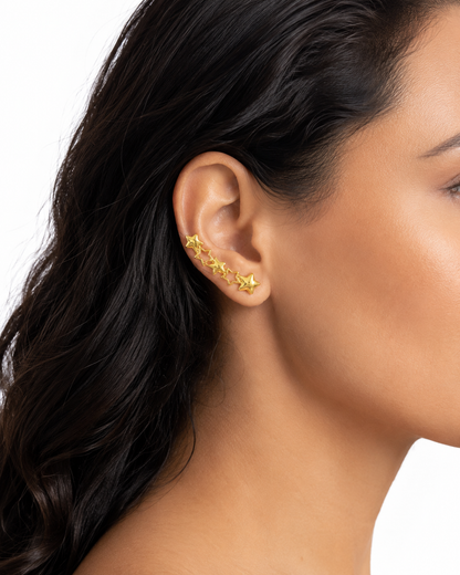 Brinco Ear Cuff Constelação de Estrelas Anatômico