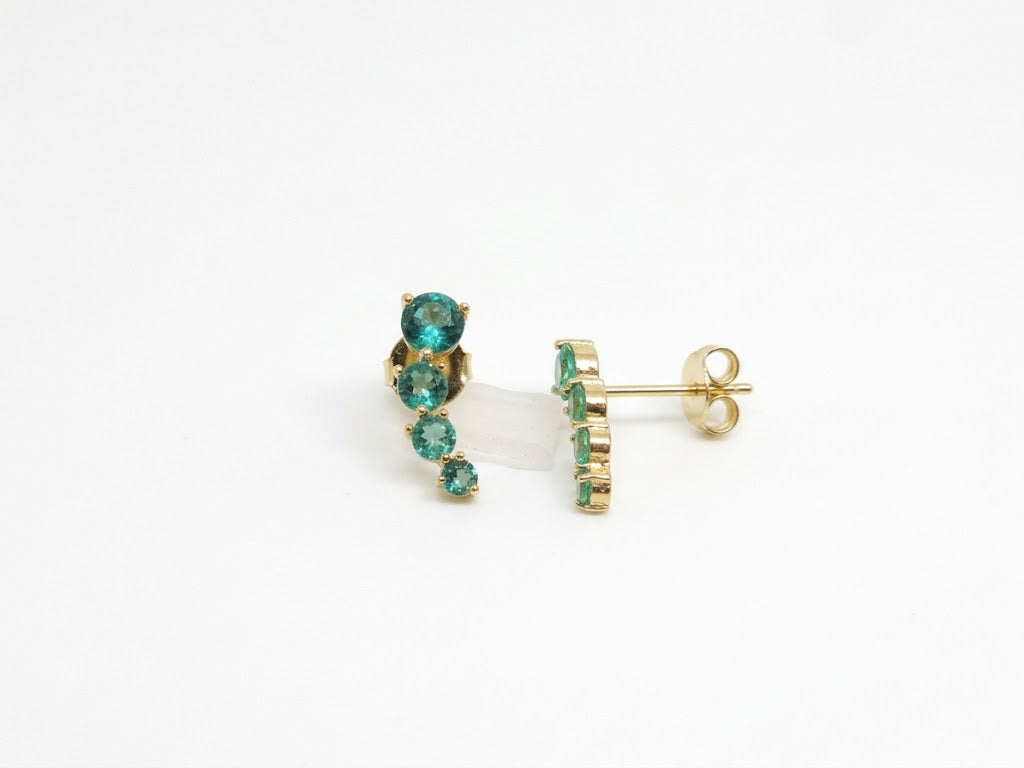 Brinco Ear Cuff Anatômico com Zircônias Facetadas