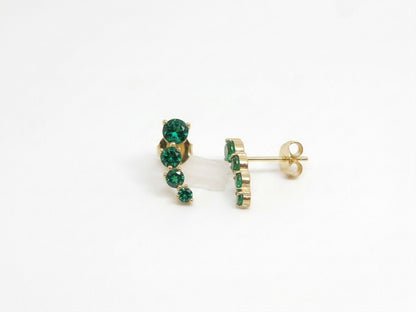 Brinco Ear Cuff Anatômico com Zircônias Facetadas