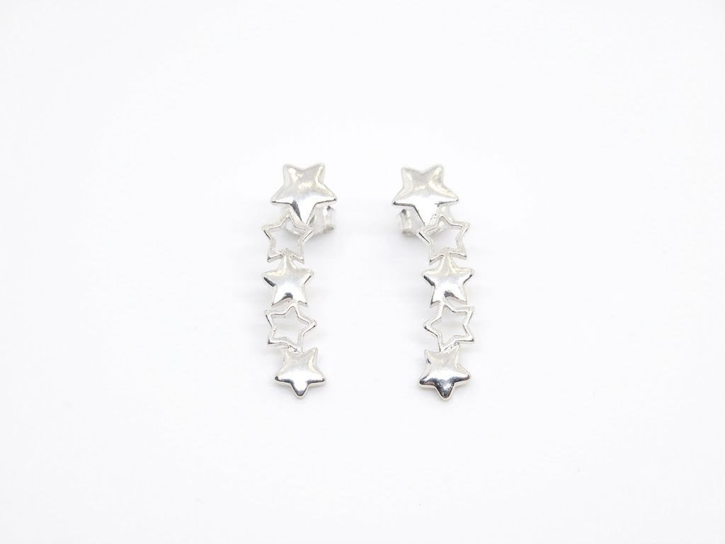Brinco Ear Cuff Constelação de Estrelas Anatômico