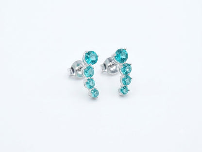 Brinco Ear Cuff Anatômico com Zircônias Facetadas