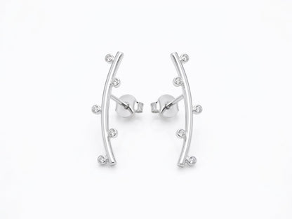 Brinco Ear Cuff Anatômico com Esferas Polidas