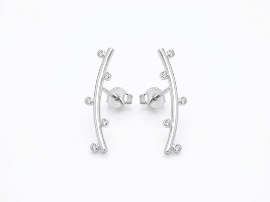 Brinco Ear Cuff Anatômico com Esferas Polidas
