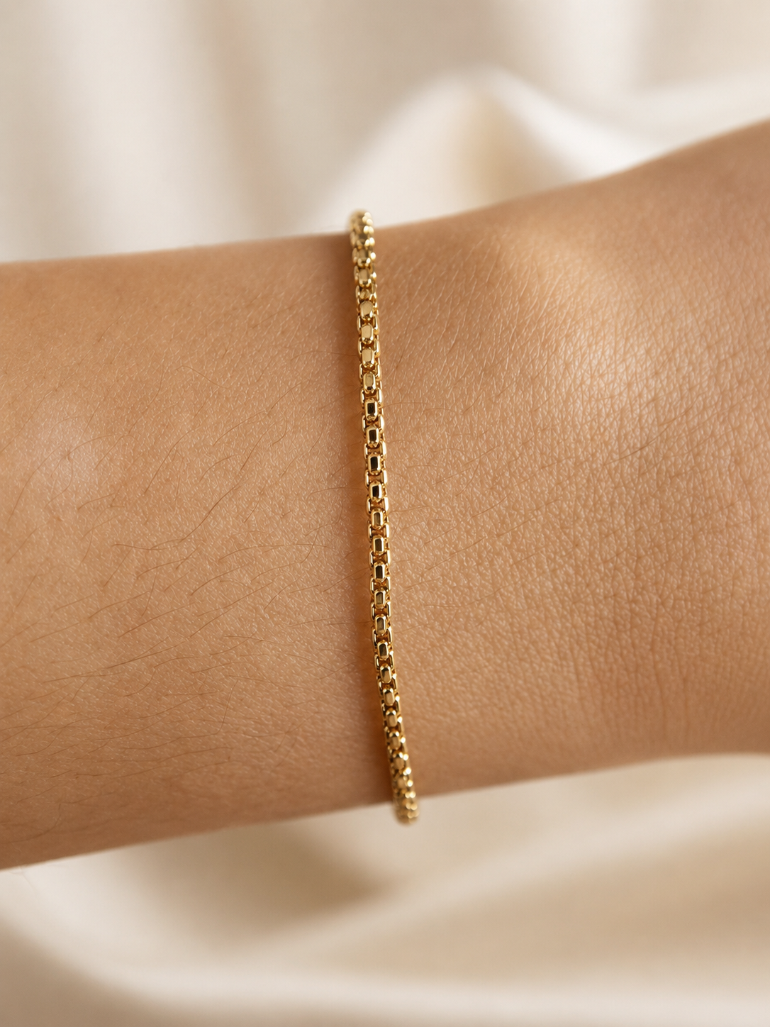 Pulseira Malha Pipoca Tubular Flexível
