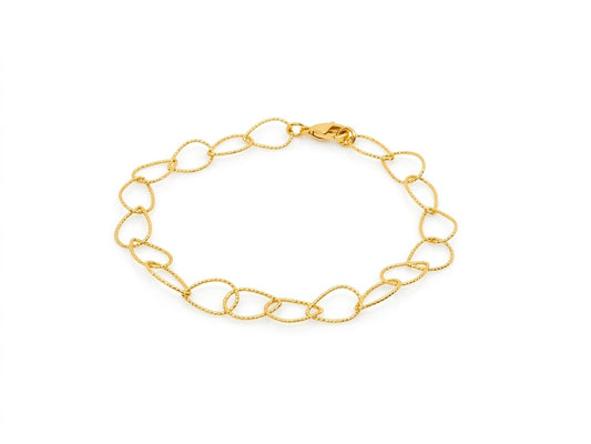 Pulseira Elos Ovais Orgânicos Entrelaçados