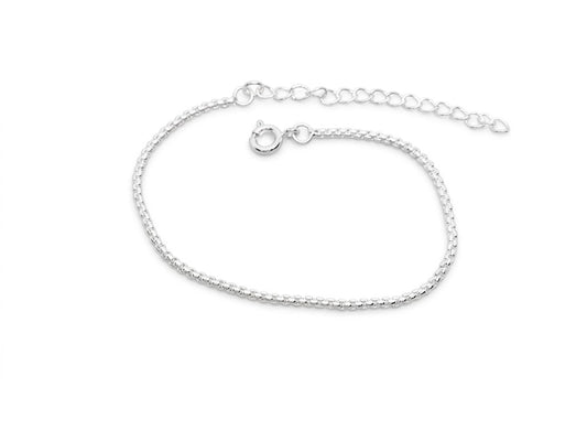 Pulseira Malha Pipoca Tubular Flexível