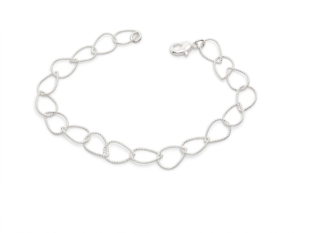 Pulseira Elos Ovais Orgânicos Entrelaçados