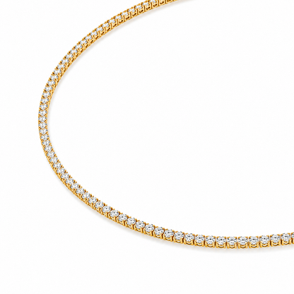 Colar Riviera Clássico Cravejado com Zircônias Cristal