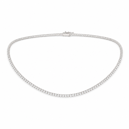 Colar Riviera Clássico Cravejado com Zircônias Cristal