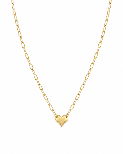 Colar Choker Elos Cartier com Pingente Coração Abaulado